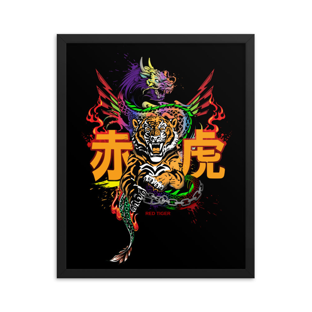Tiger's Birth Framed Photo Paper Poster