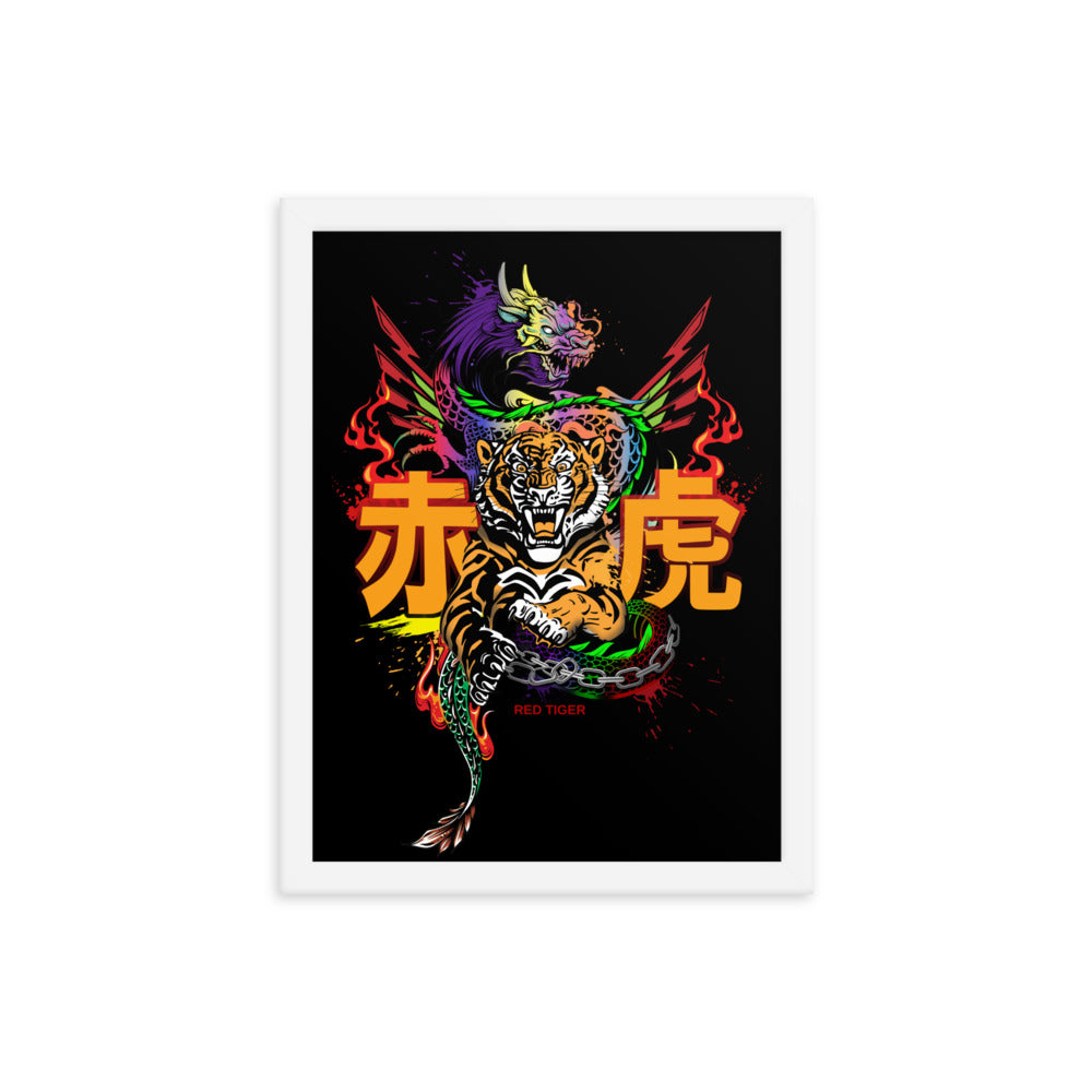 Tiger's Birth Framed Photo Paper Poster